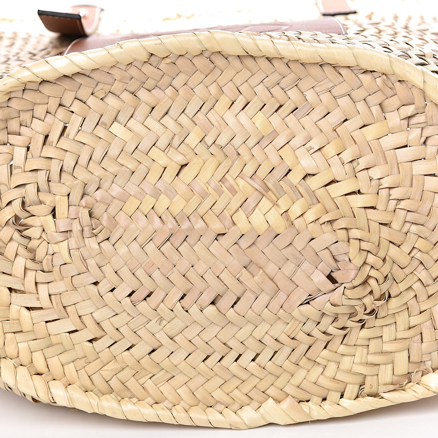 Loewe Raffia Large Basket Tote Bag Natural Tan 9 of 10