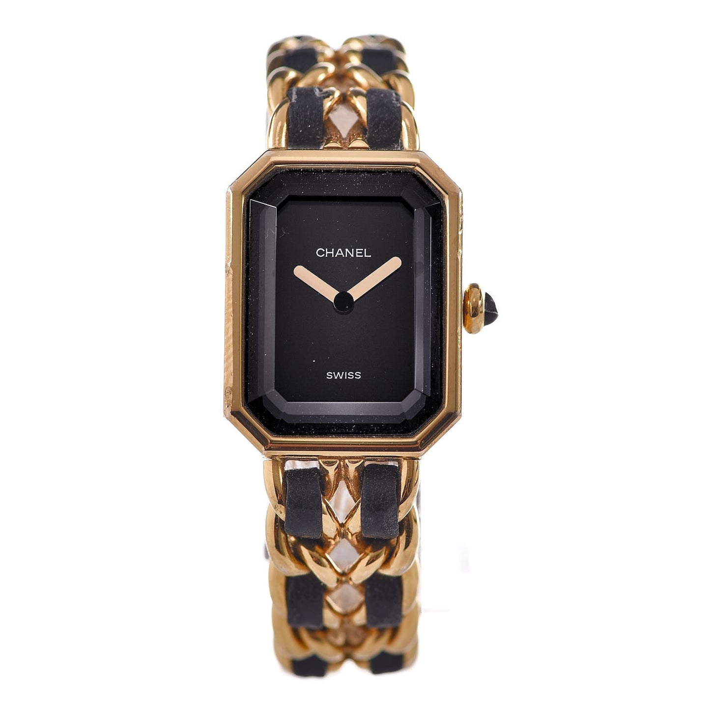 Stainless Steel Lambskin 20mm Chain Premiere Quartz Watch Gold L