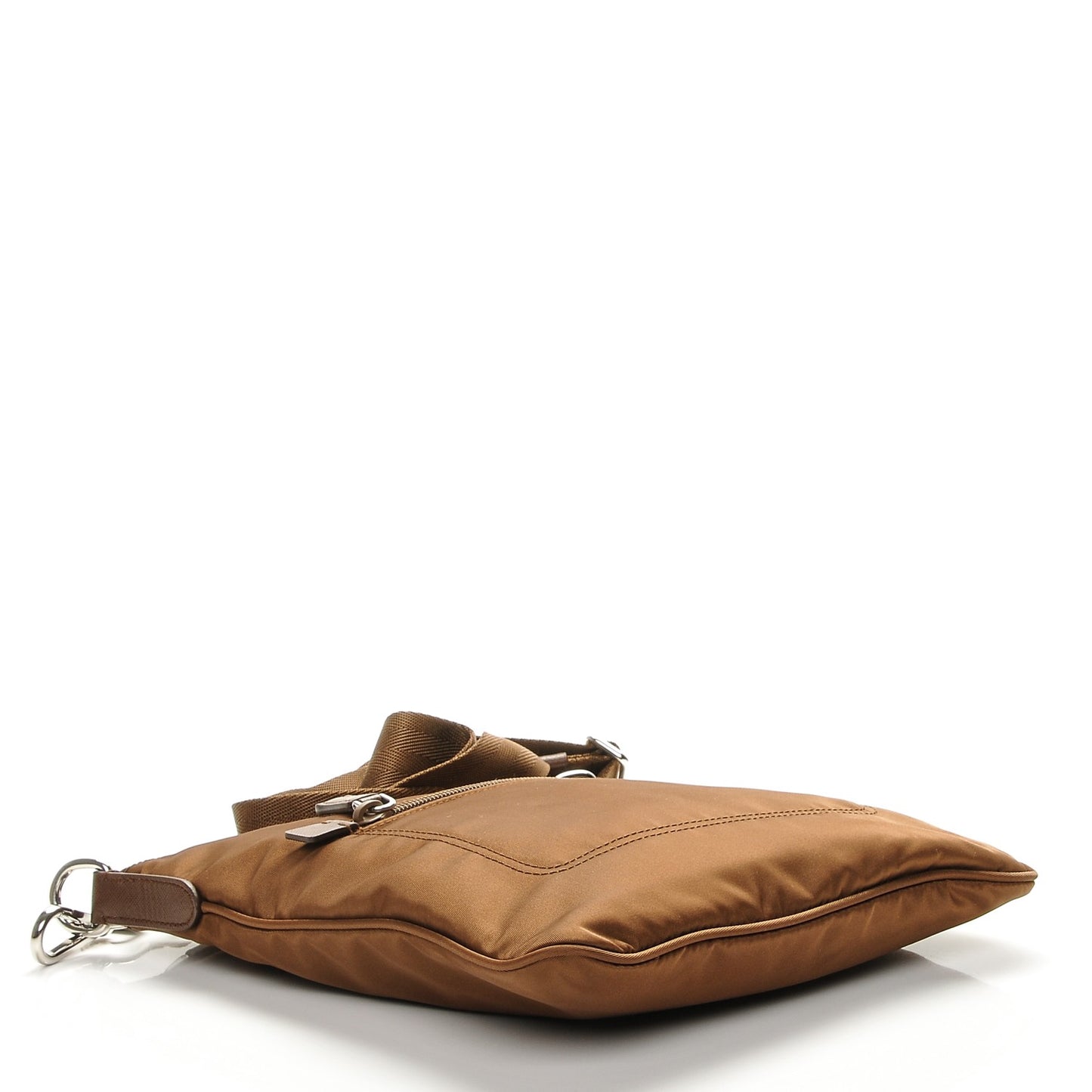 Tessuto Nylon Small Flat Messenger Bag Corinto