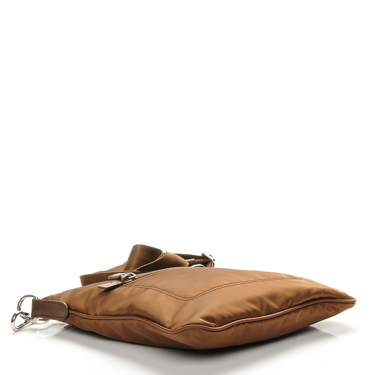 Prada Tessuto Nylon Small Flat Messenger Bag Corinto 4 of 6