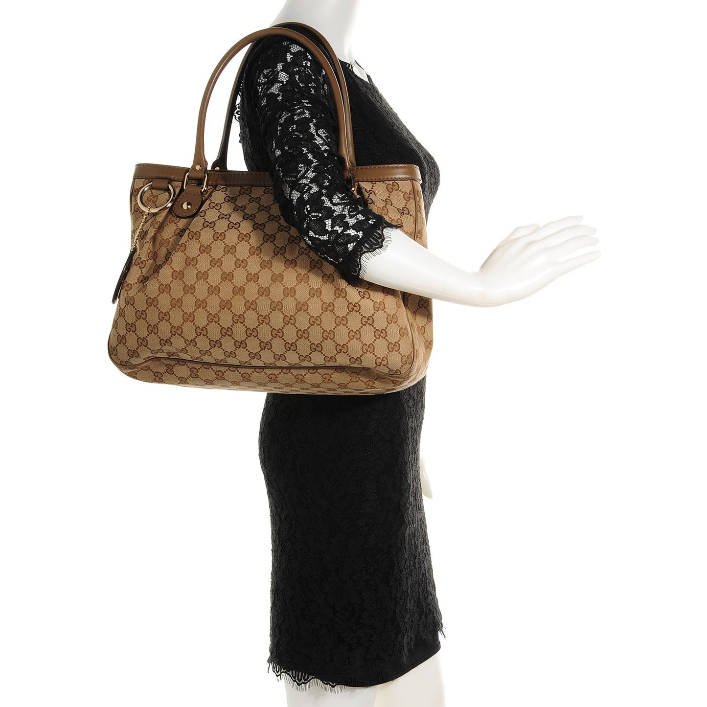 Monogram Medium Sukey Top Handle Tote Brown