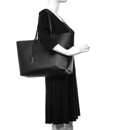 Saint Laurent Calfskin Large Shopping Tote Black 2 of 13