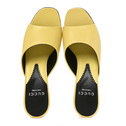 Gucci Malaga Kid Interlocking G Sandals 36.5 Banana 2 of 9