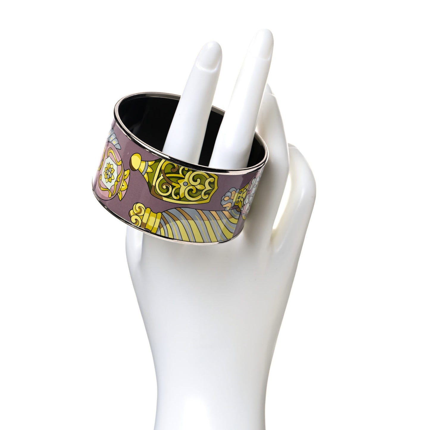 Enamel Printed Qu Importe Le Flacon Extra Wide Bracelet 62
