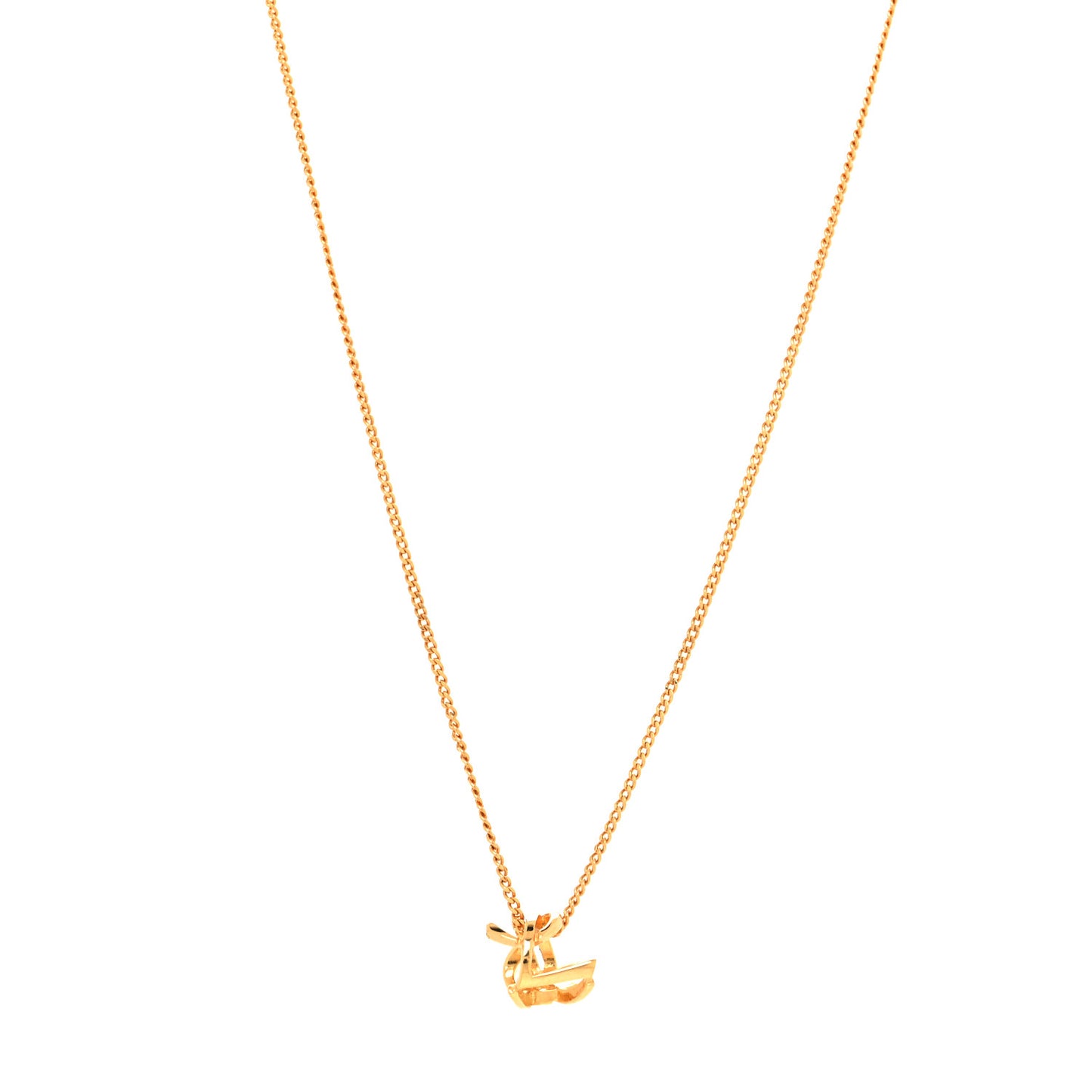 Metal Opyum Twist Necklace Gold