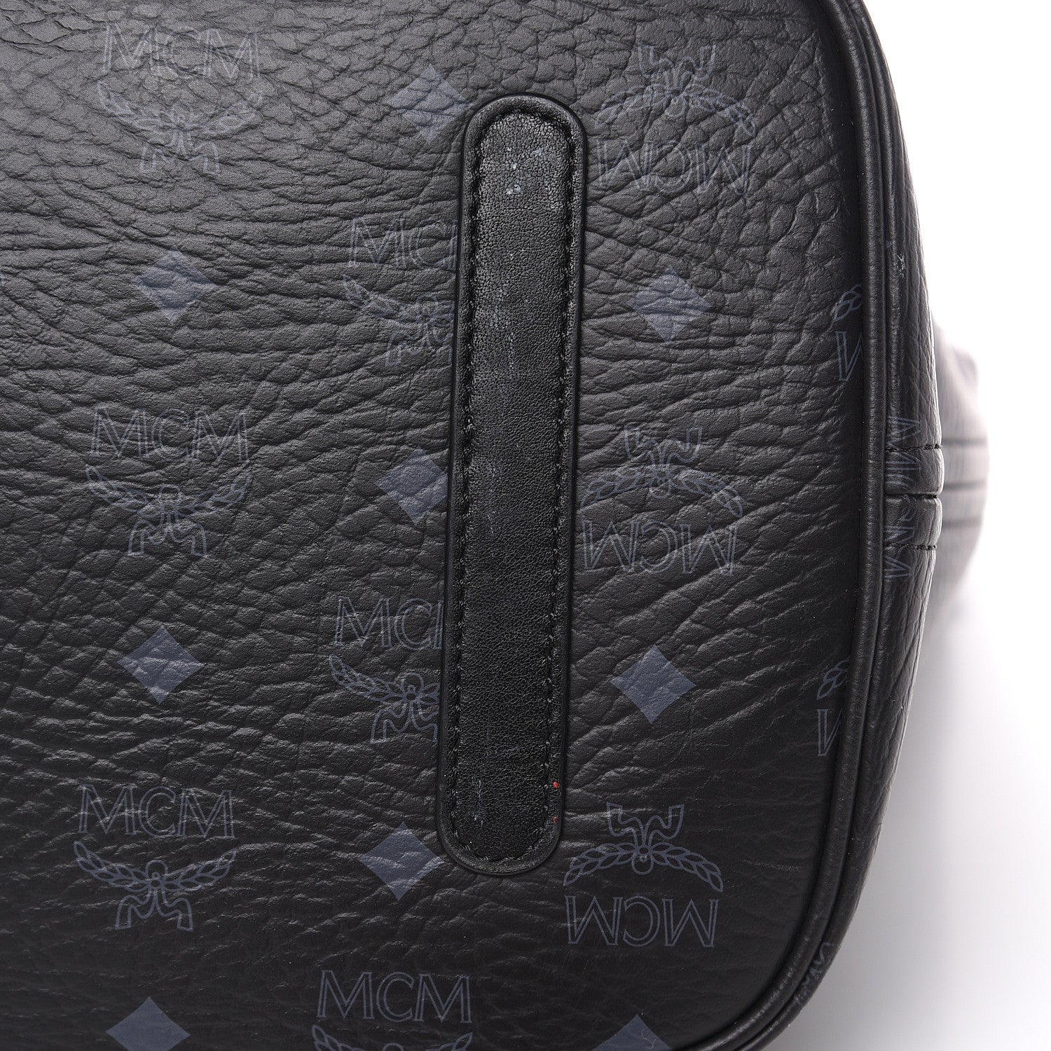 MCM Visetos Large Liz Reversible Shopper Tote Black 9 of 9
