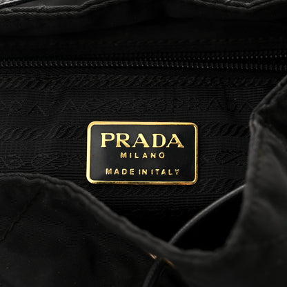 Prada Tessuto Nylon Vela Quilted Chain Backpack Black 6 of 13