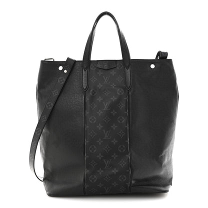 Louis Vuitton Taiga Monogram Eclipse Outdoor Tote Black 1 of 14
