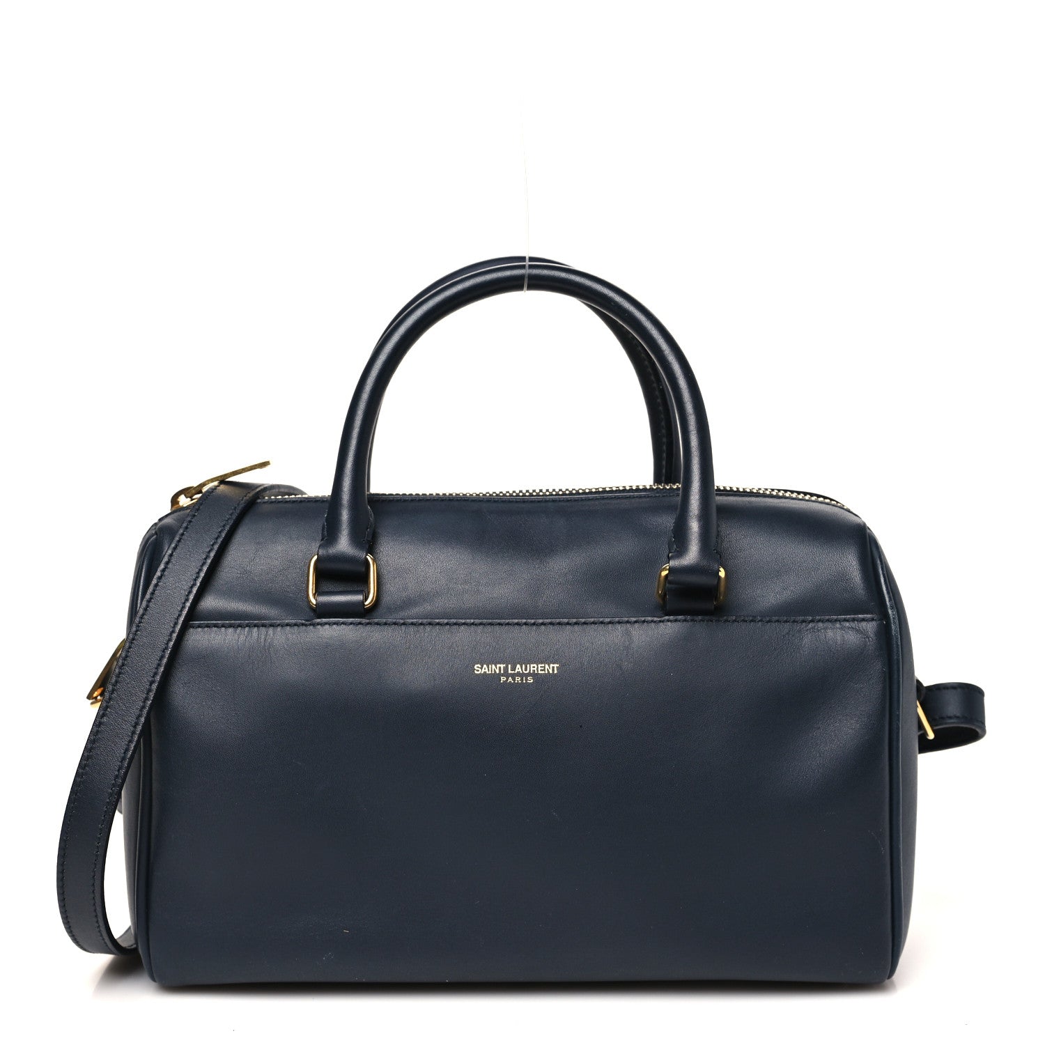 Saint Laurent Calfskin Classic Baby Duffle Navy Blue 1 of 10