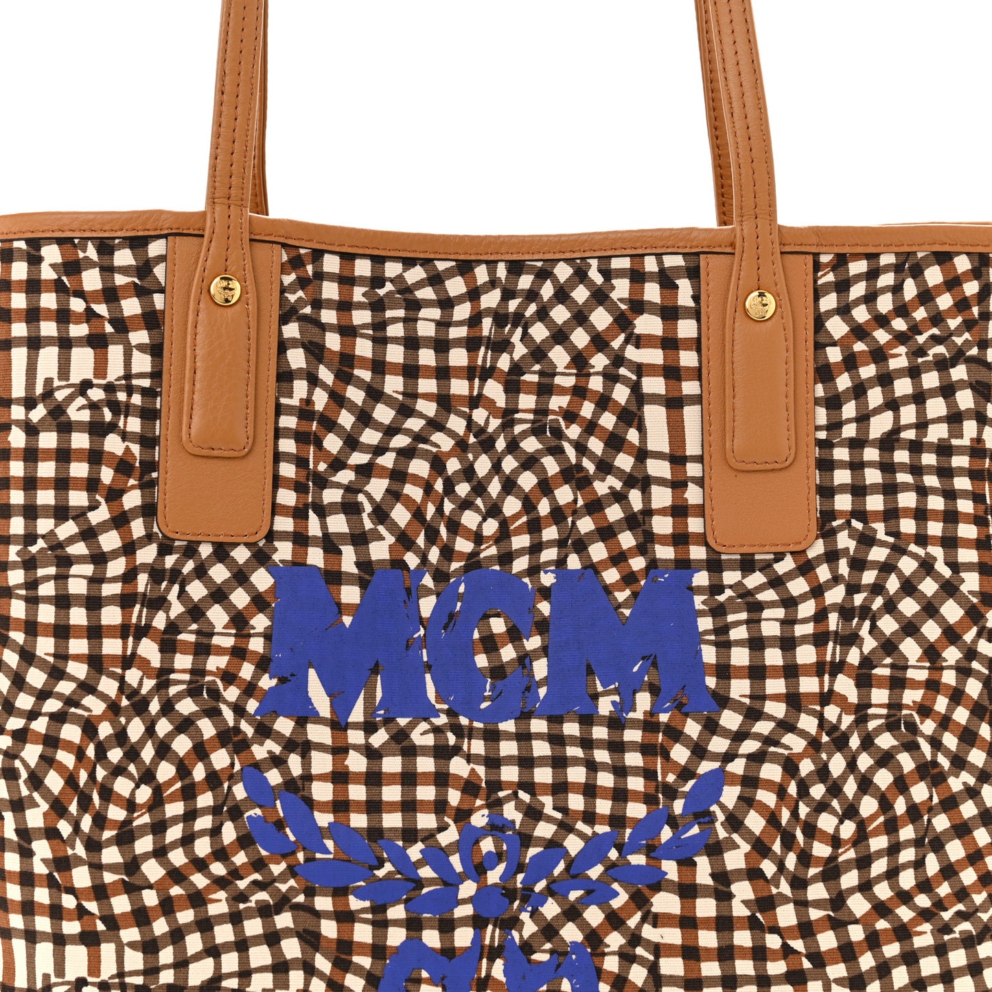Visetos Medium Liz Reversible Shopper Tote Cognac