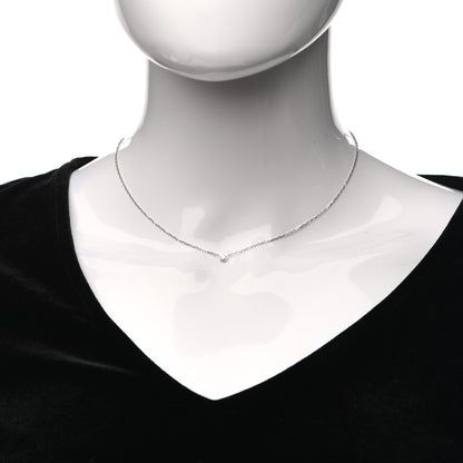 Cartier 18K White Gold Diamond SM D'Amour Pendant Necklace 2 of 6