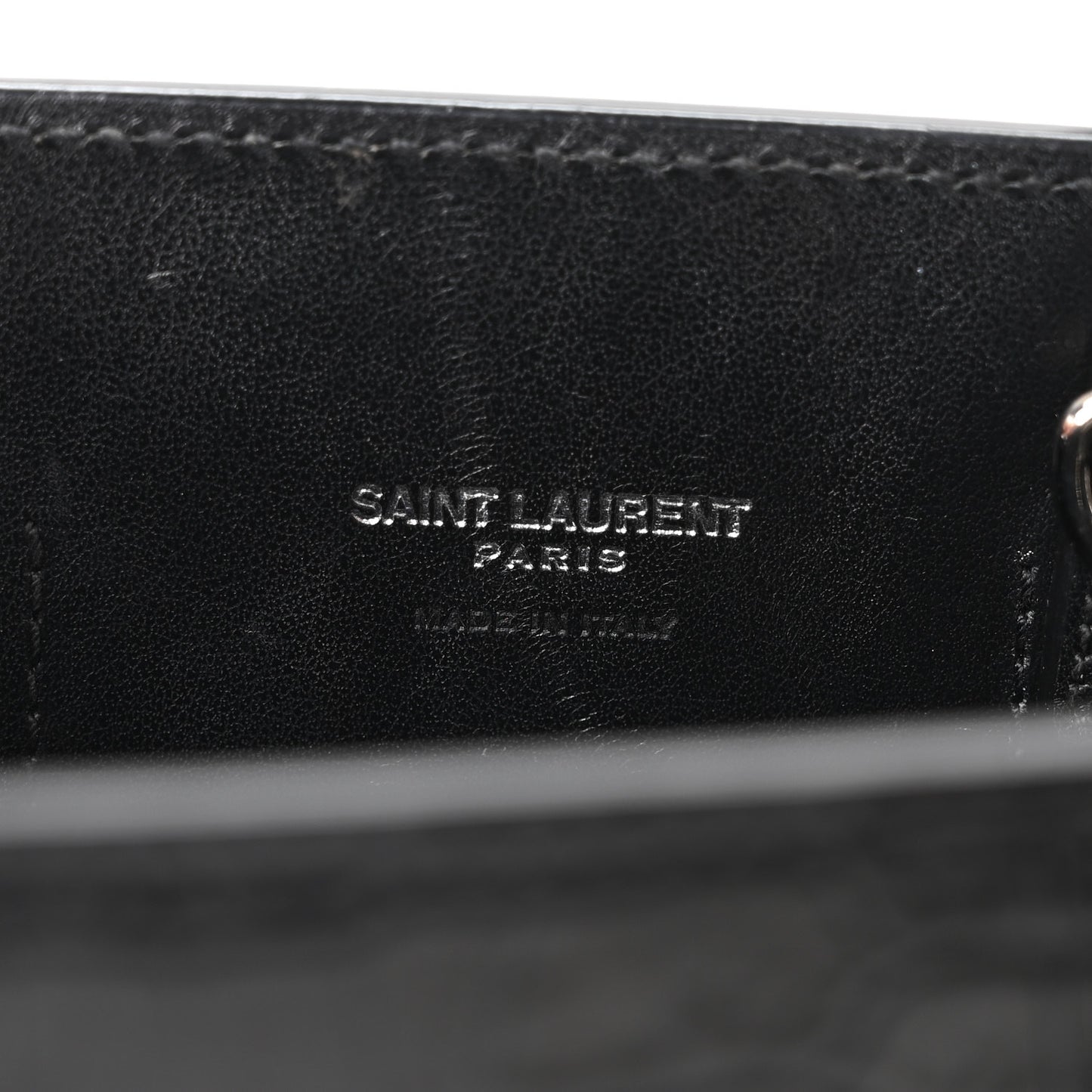 Calfskin Crocodile Embossed Nano Sac De Jour Black