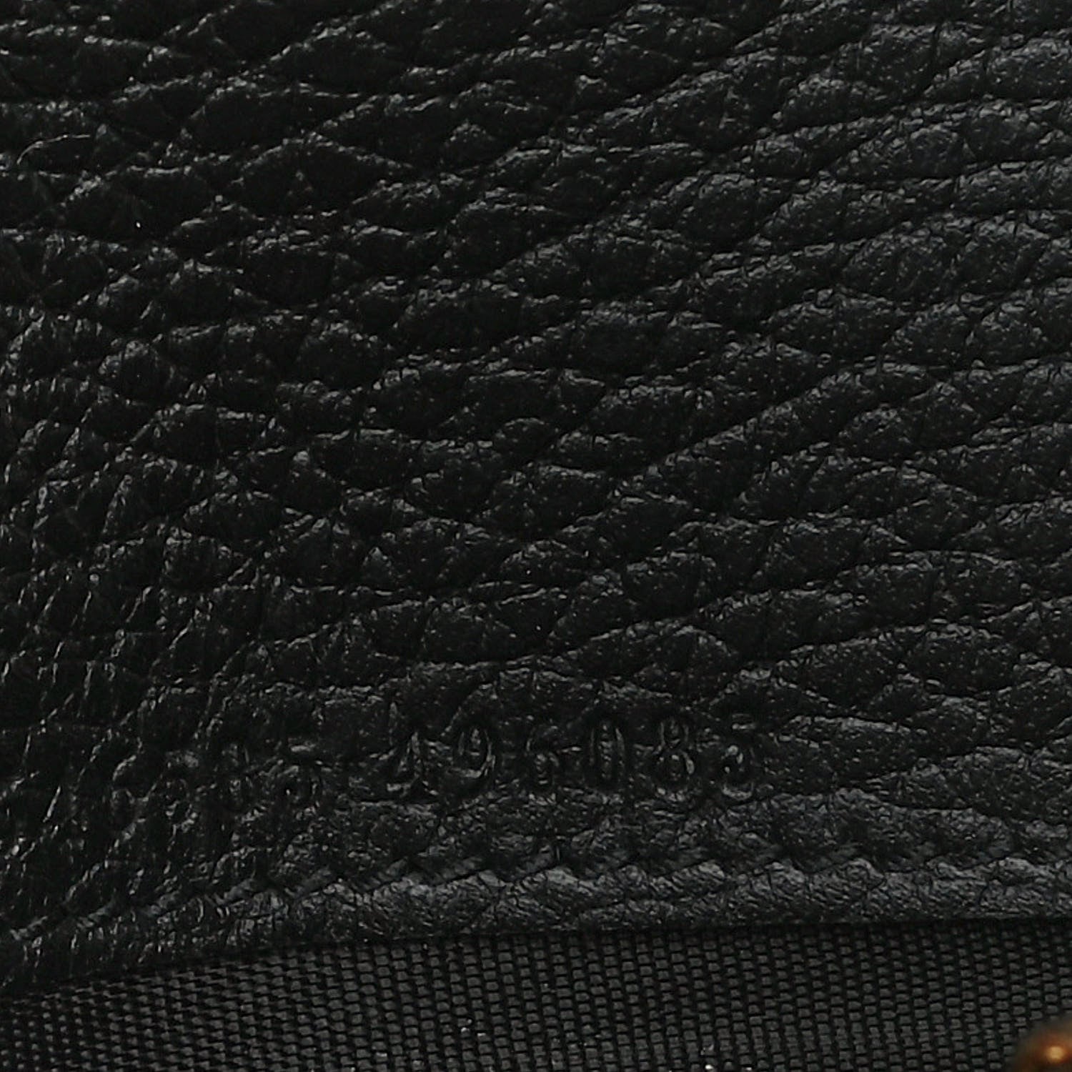 Gucci Dollar Calfskin GG Supreme Monogram Petite GG Marmont Wallet Chain Bag Black Beige Ebony 6 of 11