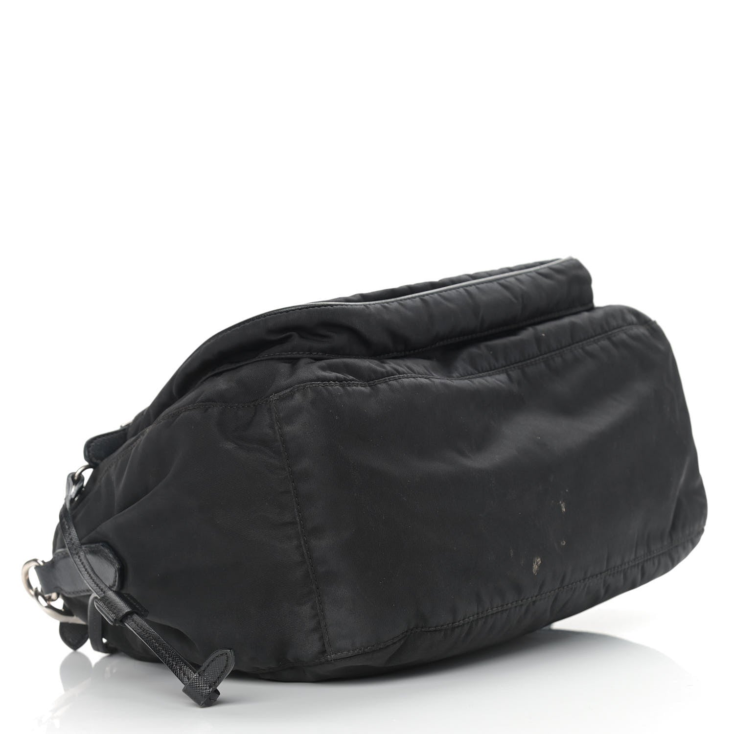 Prada Saffiano Tessuto Nylon Crossbody Bag Black 4 of 18