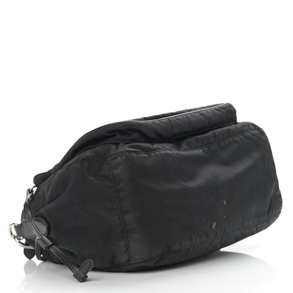 Prada Saffiano Tessuto Nylon Crossbody Bag Black 4 of 18