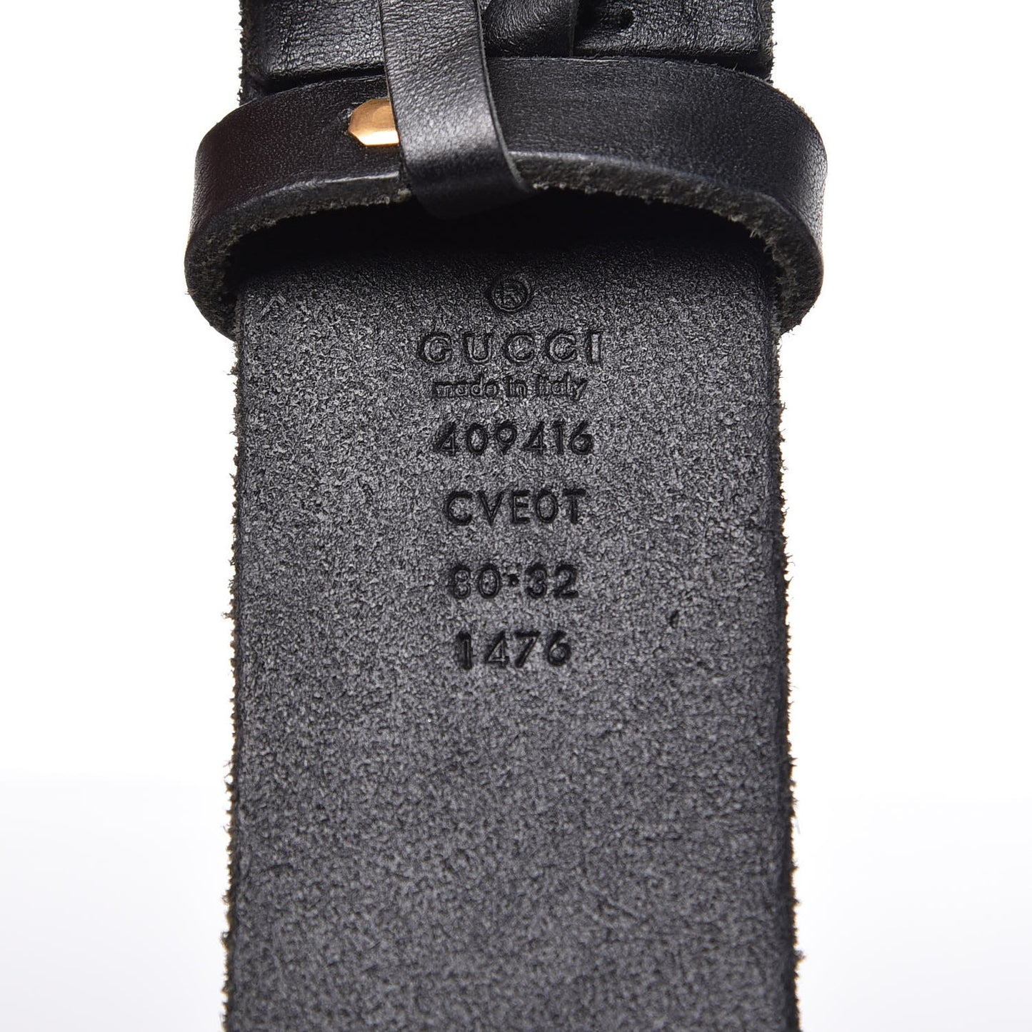 Faded Calfskin Double G 40mm Belt 80 32 Black