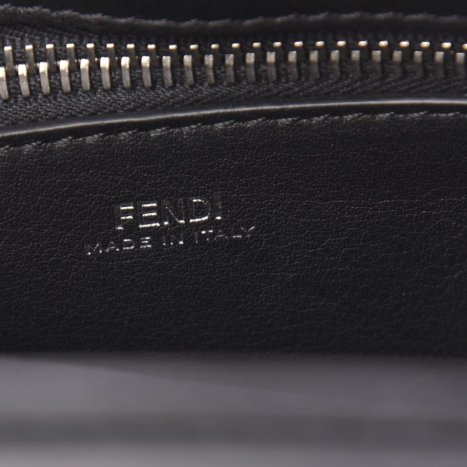 Fendi Vitello Baltico Dolce DotCom Satchel Black 5 of 10