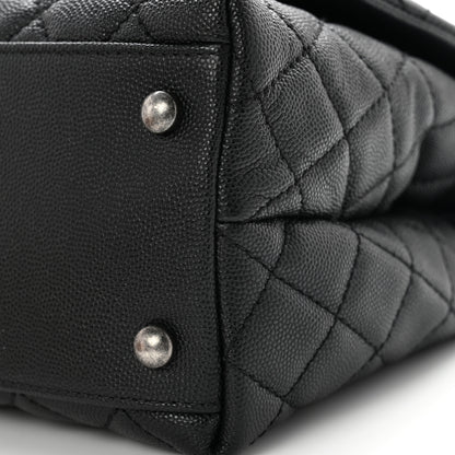 Chanel Caviar Lizard Quilted Small Coco Handle Flap Black 5 of 8