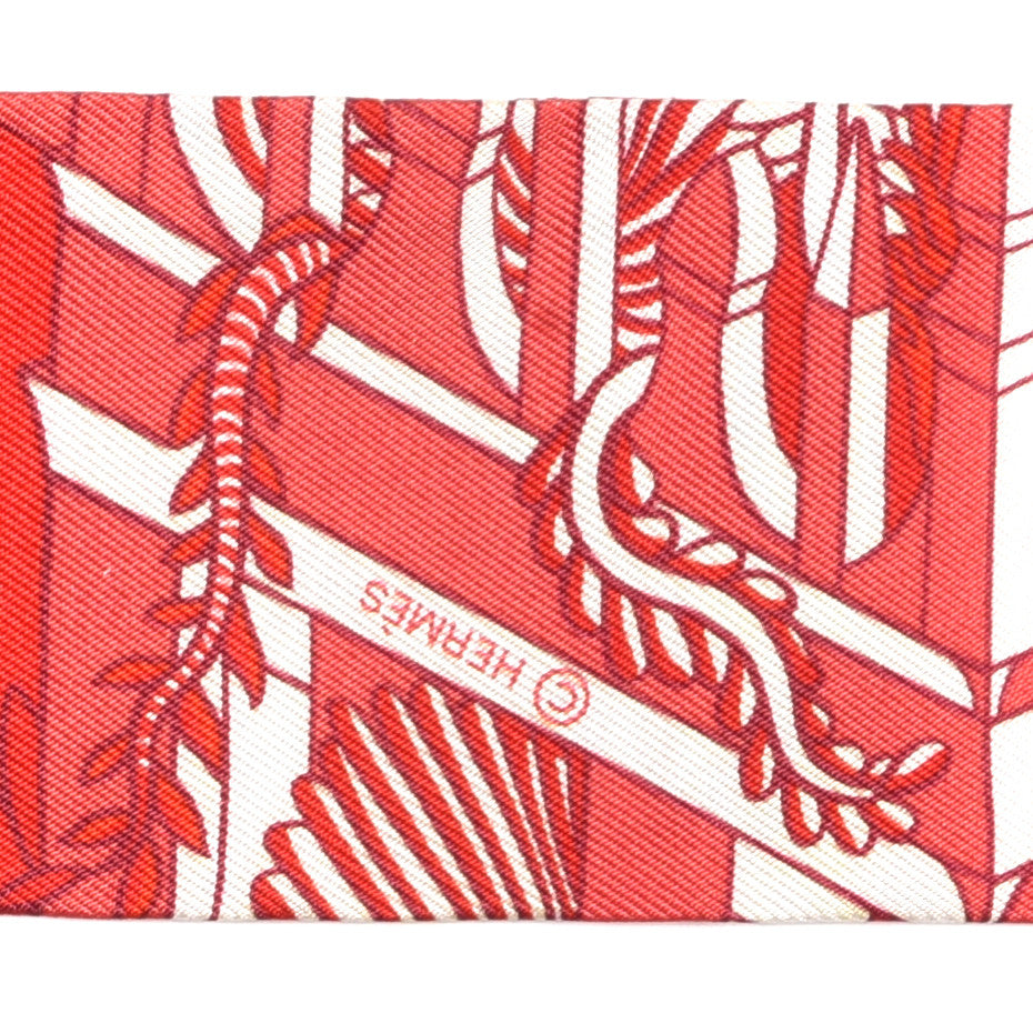 Silk Animapolis Twilly Rouge White