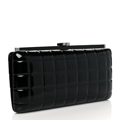 Chanel Patent Frame Chocolate Bar Clutch Black 2 of 9
