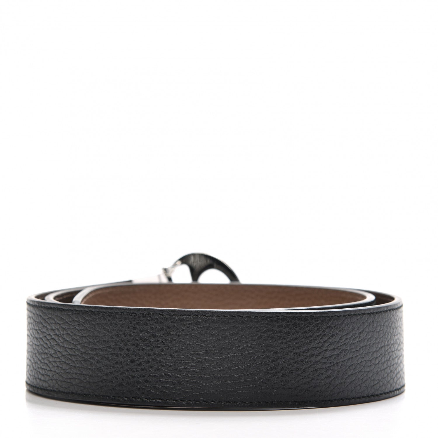 Gucci Calfskin 1973 Reversible Belt 105 42 Black Brown 2 of 5