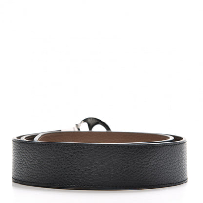 Gucci Calfskin 1973 Reversible Belt 105 42 Black Brown 2 of 5