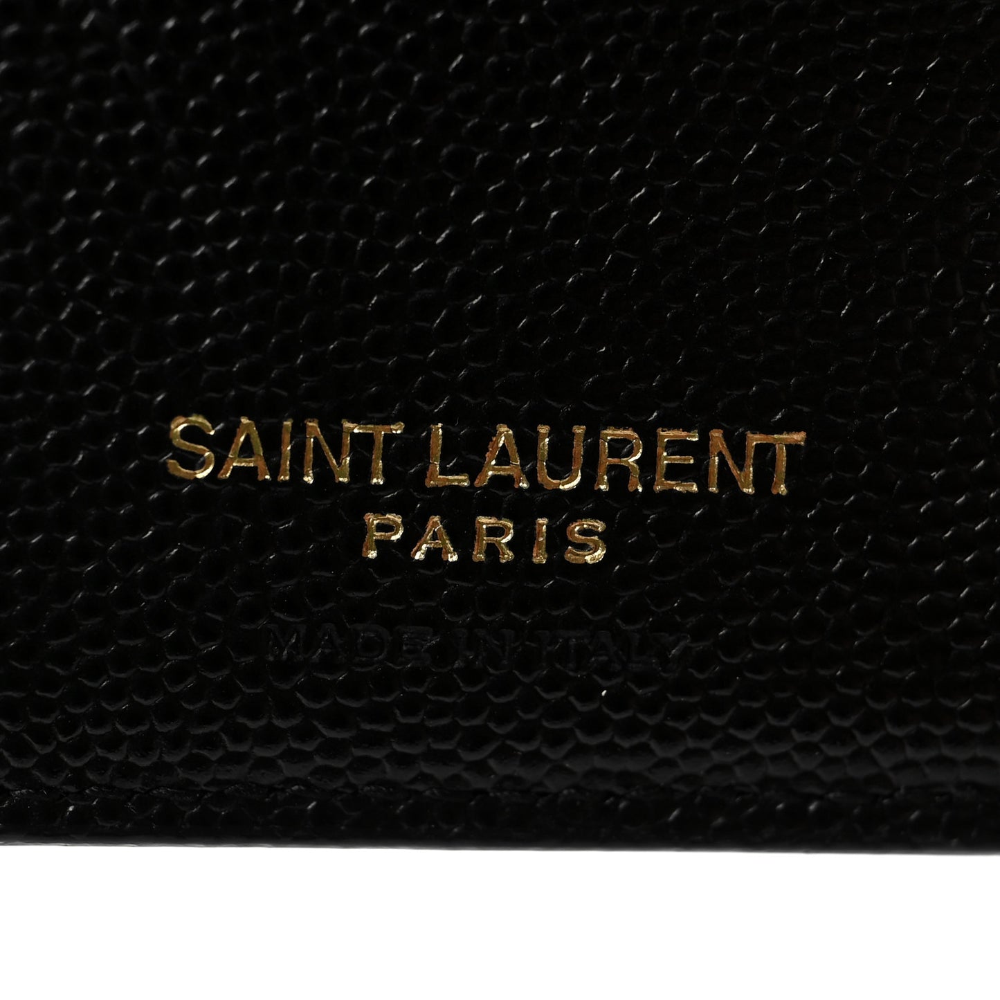 Grain De Poudre Matelasse Chevron Monogram Zipped Two-Part Wallet Black