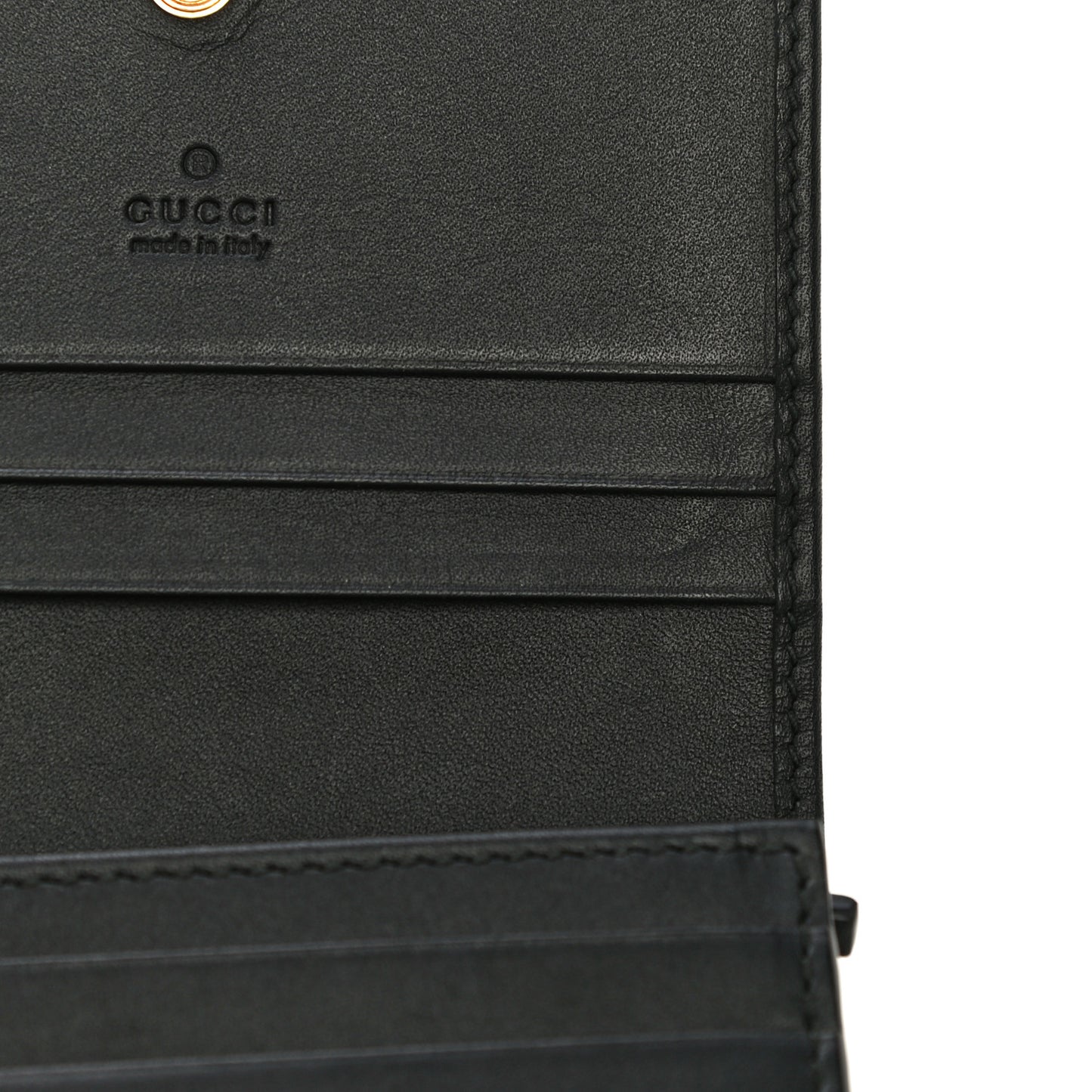 GG Supreme Monogram Bee Print Card Case