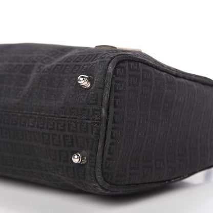 Fendi Zucchino Shoulder Bag Black 7 of 10
