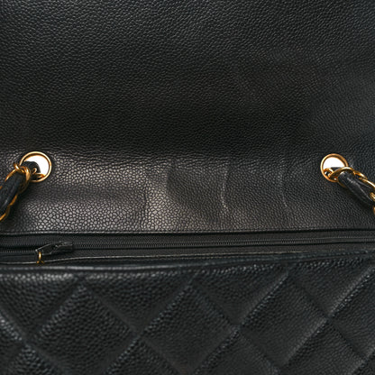 Chanel Caviar Quilted Flap Shoulder Bag Black 11 of 11