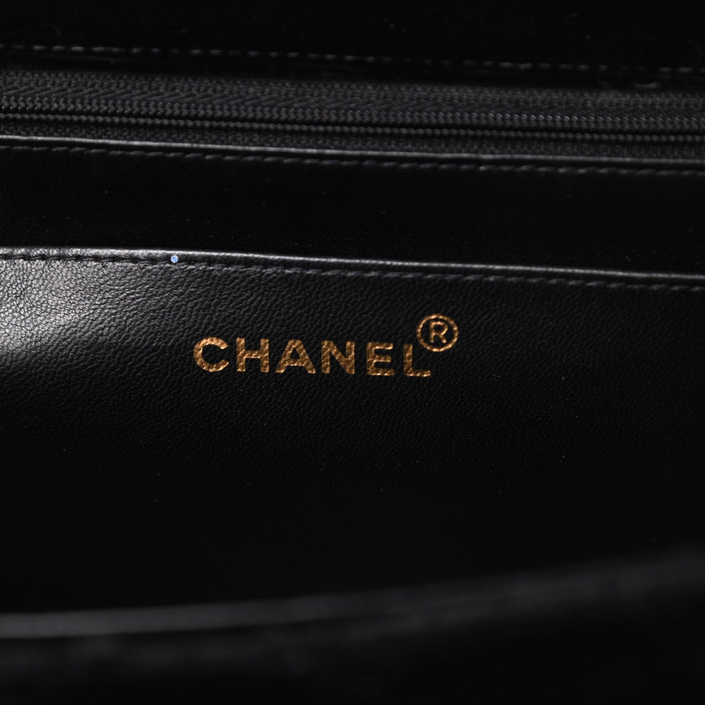 Velvet Quilted Jumbo Single Flap Black