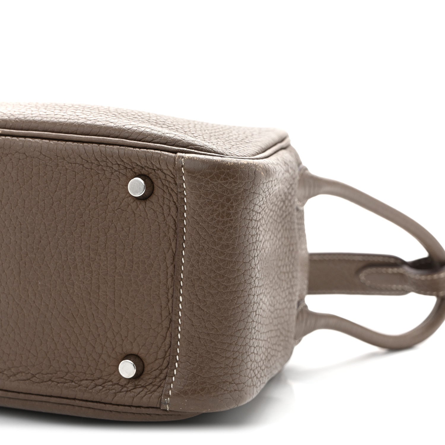 Hermes Taurillon Clemence Mini Lindy 20 Etoupe 10 of 12