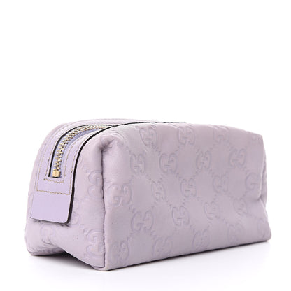 Gucci Guccissima Small Cosmetic Case Lilac 3 of 10