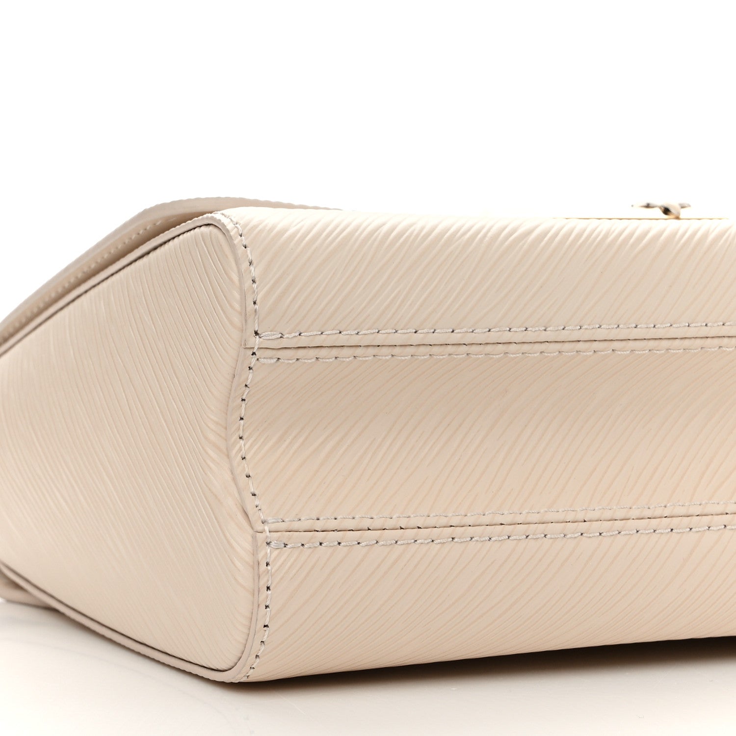 Louis Vuitton Epi Twist Monogram Flower Chain Shoulder Bag MM Quartz White 9 of 11