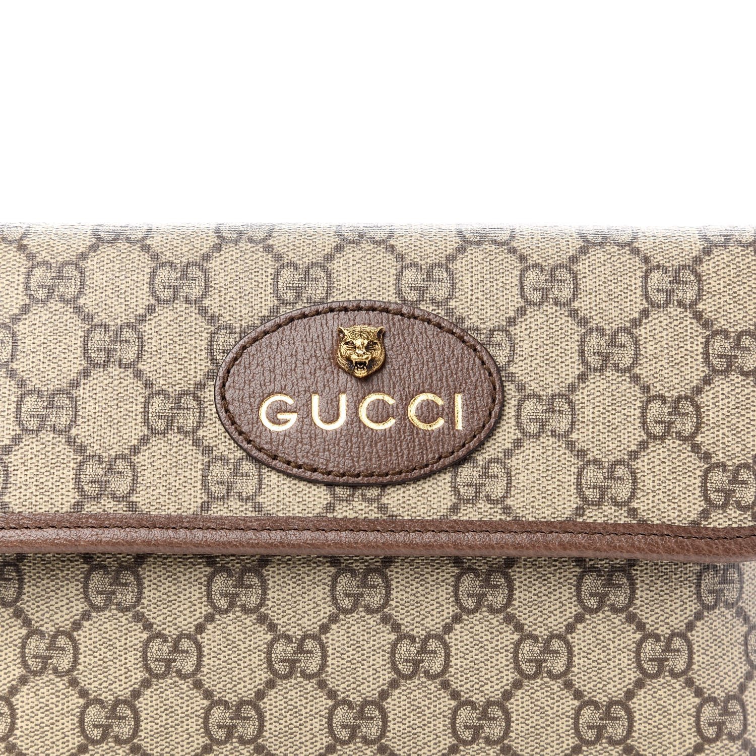 Gucci GG Supreme Monogram Neo Vintage Web Belt Bag Brown 10 of 11
