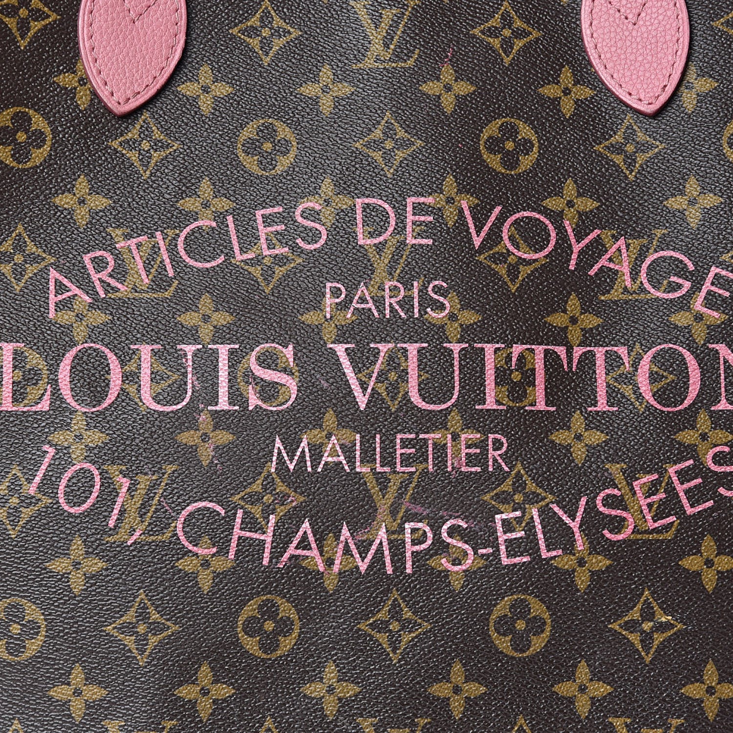 Louis Vuitton Monogram Articles de Voyage Ikat Neverfull GM Rose Velours 16 of 16
