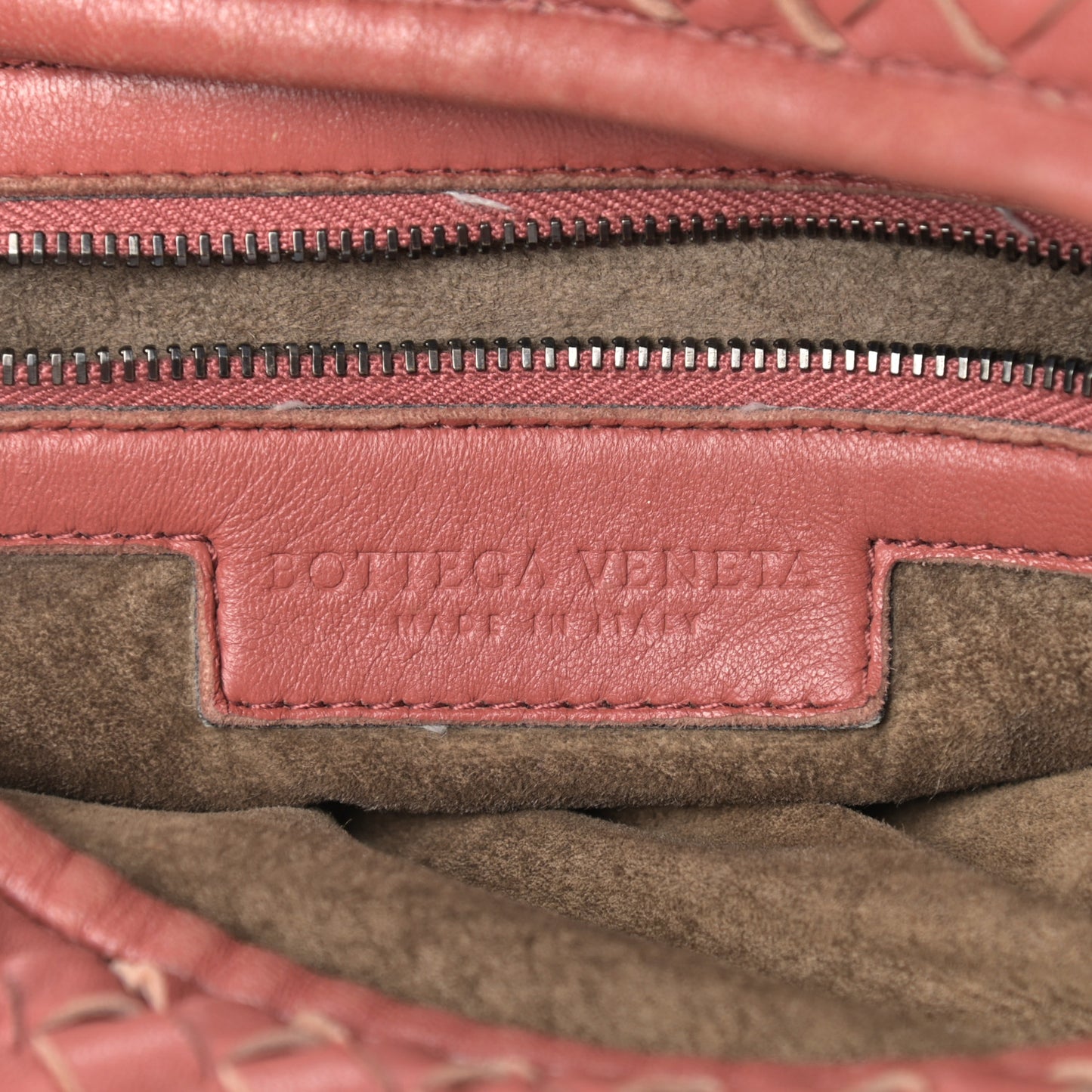 Nappa Intrecciato Fuzzy Maxi Veneta Hobo Dusty Rose
