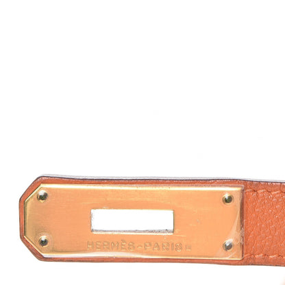 Hermes Togo Vibrato Birkin 35 Orange 31 of 37