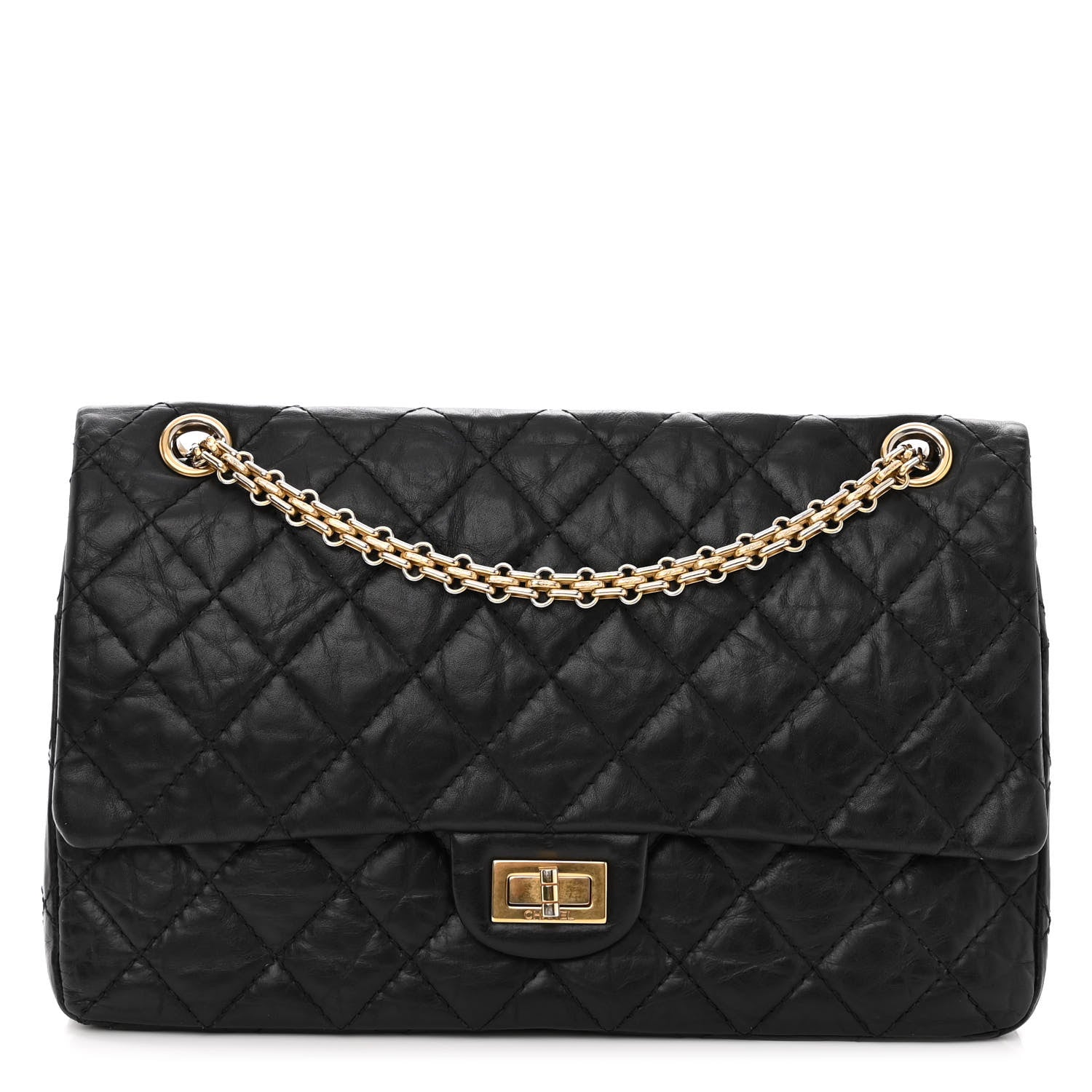 Chanel Aged Calfskin Quilted 2.55 Reissue 226 Flap Black 1 of 11
