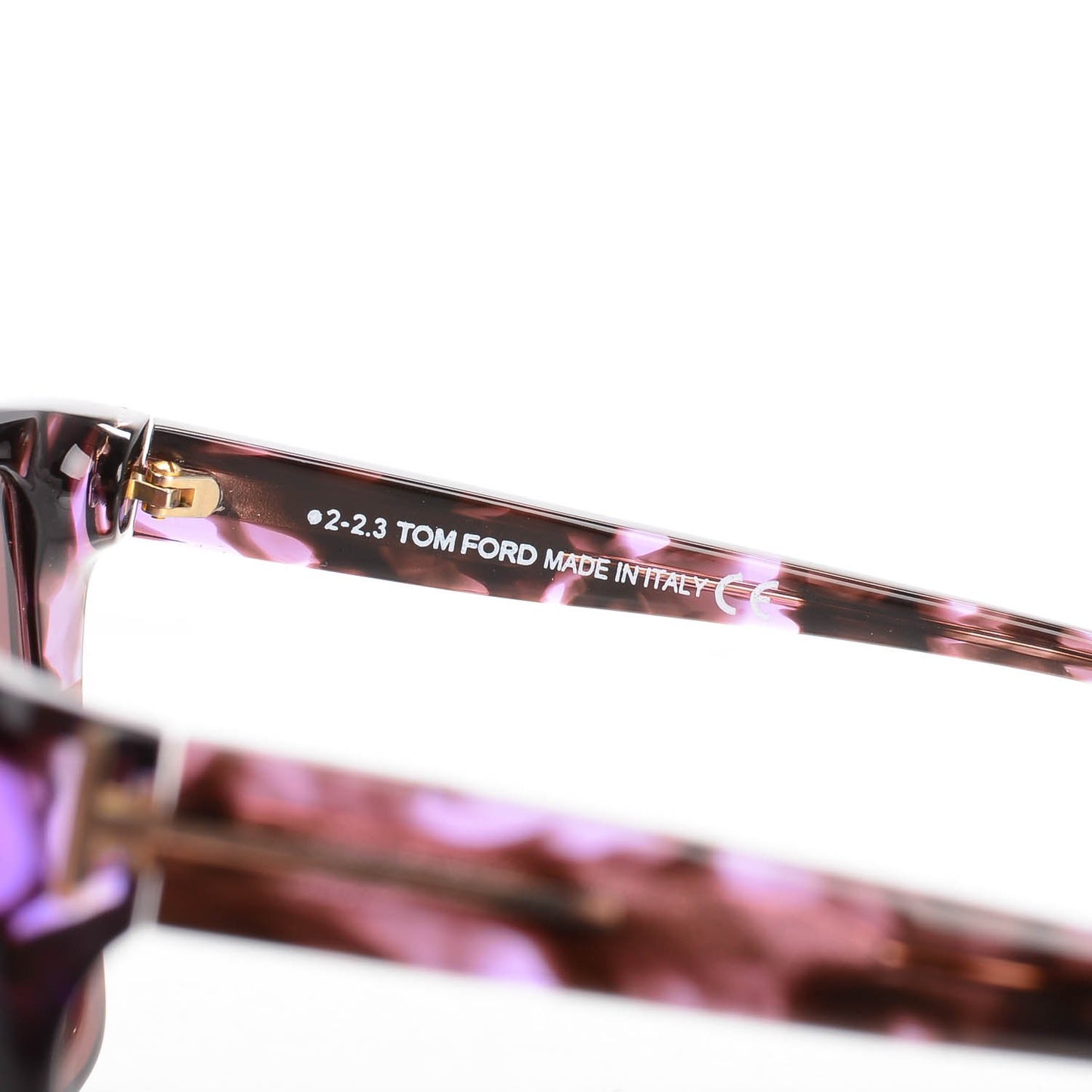 Carli Oversize Square Cateye Sunglasses TF295 Violet Havana