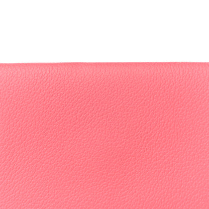 Hermes Evercolor Calvi Card Case Rose Azalee 7 of 14
