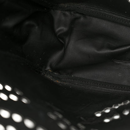 Chanel Patent Perforated CC Handle Bag Black 11 of 18