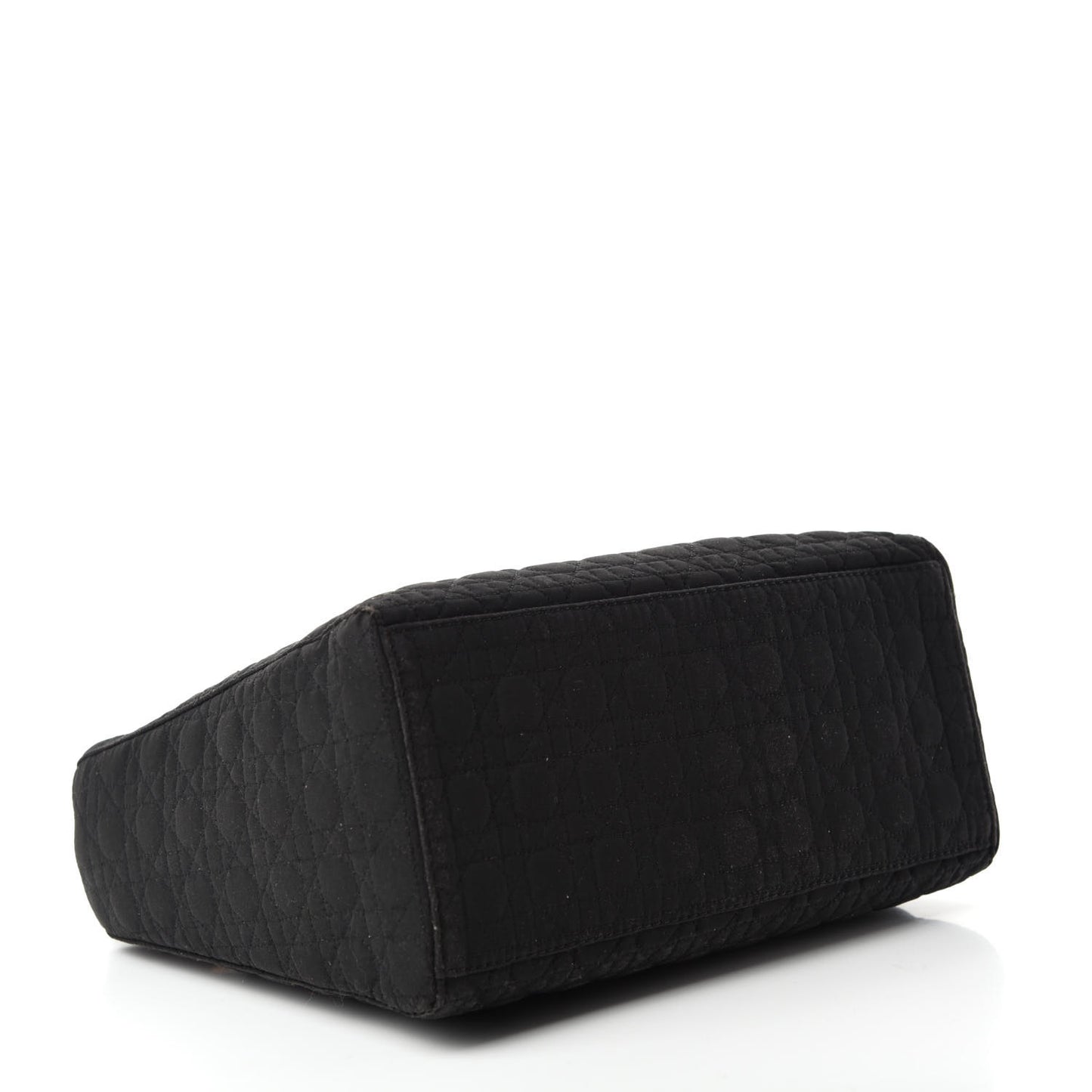 Nylon Cannage Medium Lady Dior Black