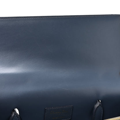 Christian Dior Grained Calfskin Large St. Honore Tote Blue 12 of 15