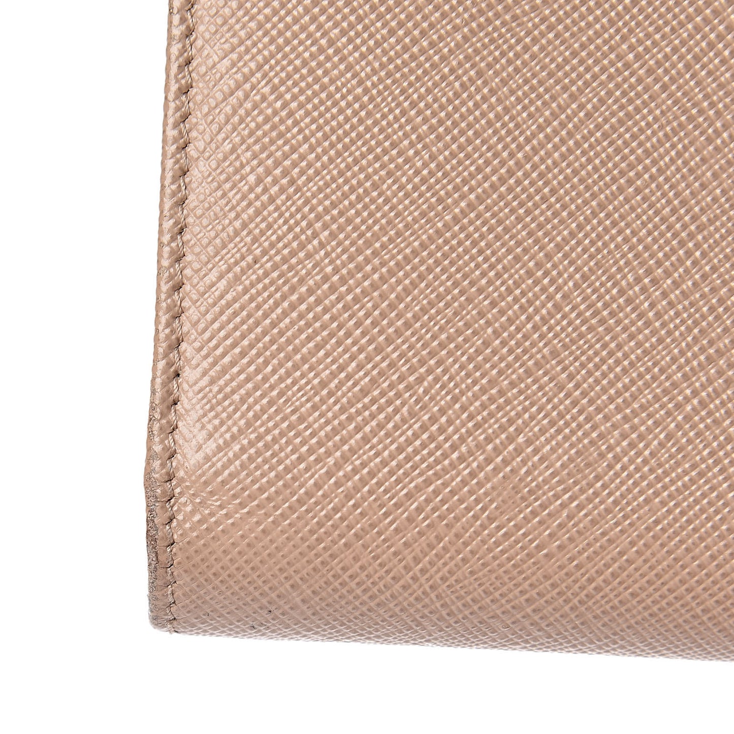Saffiano Metal Double Snap Travel Wallet Cammeo