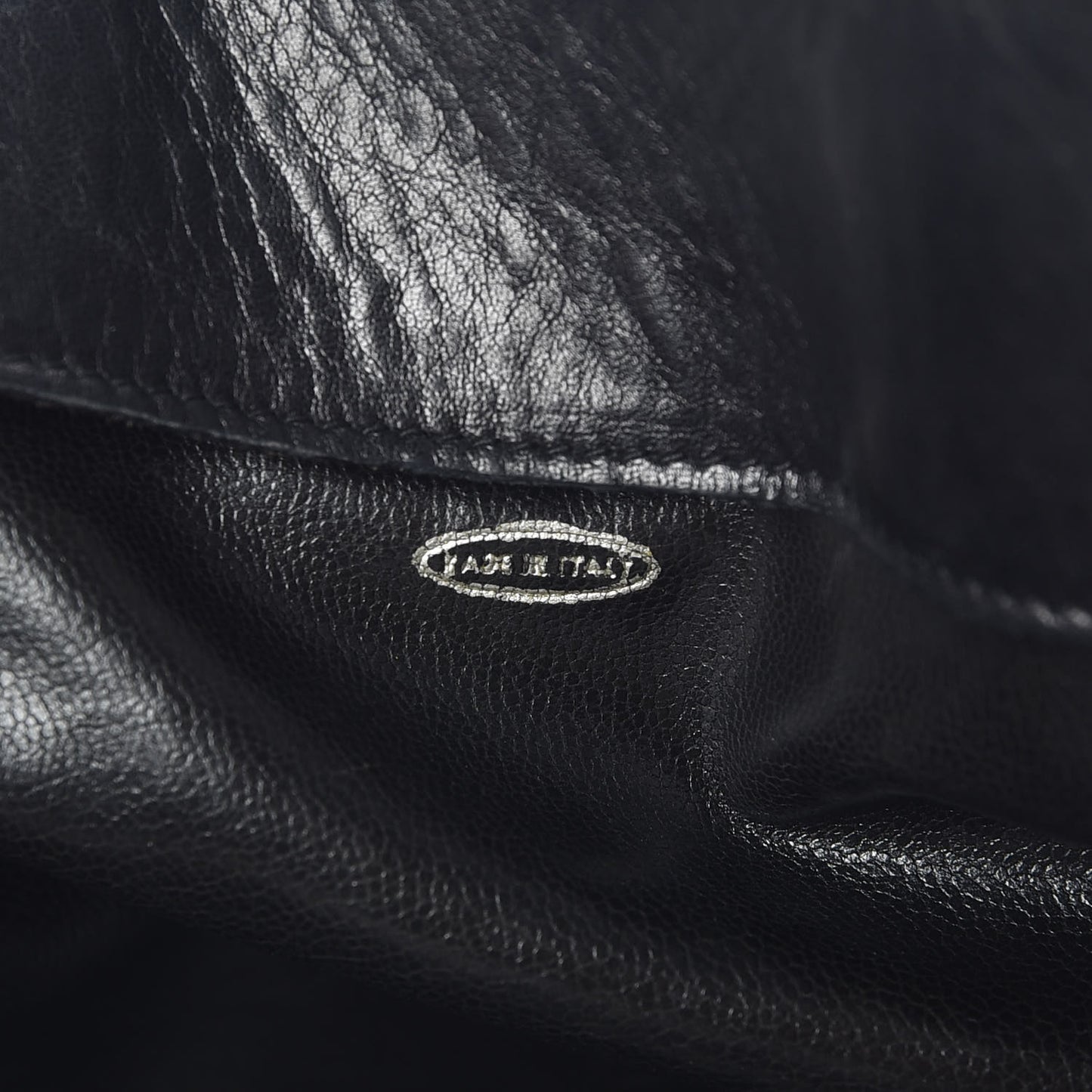 Lambskin Shopping Tote Black