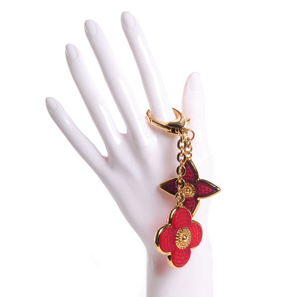 Louis Vuitton Metal Resin Mosaique Bag Charm Red 2 of 4