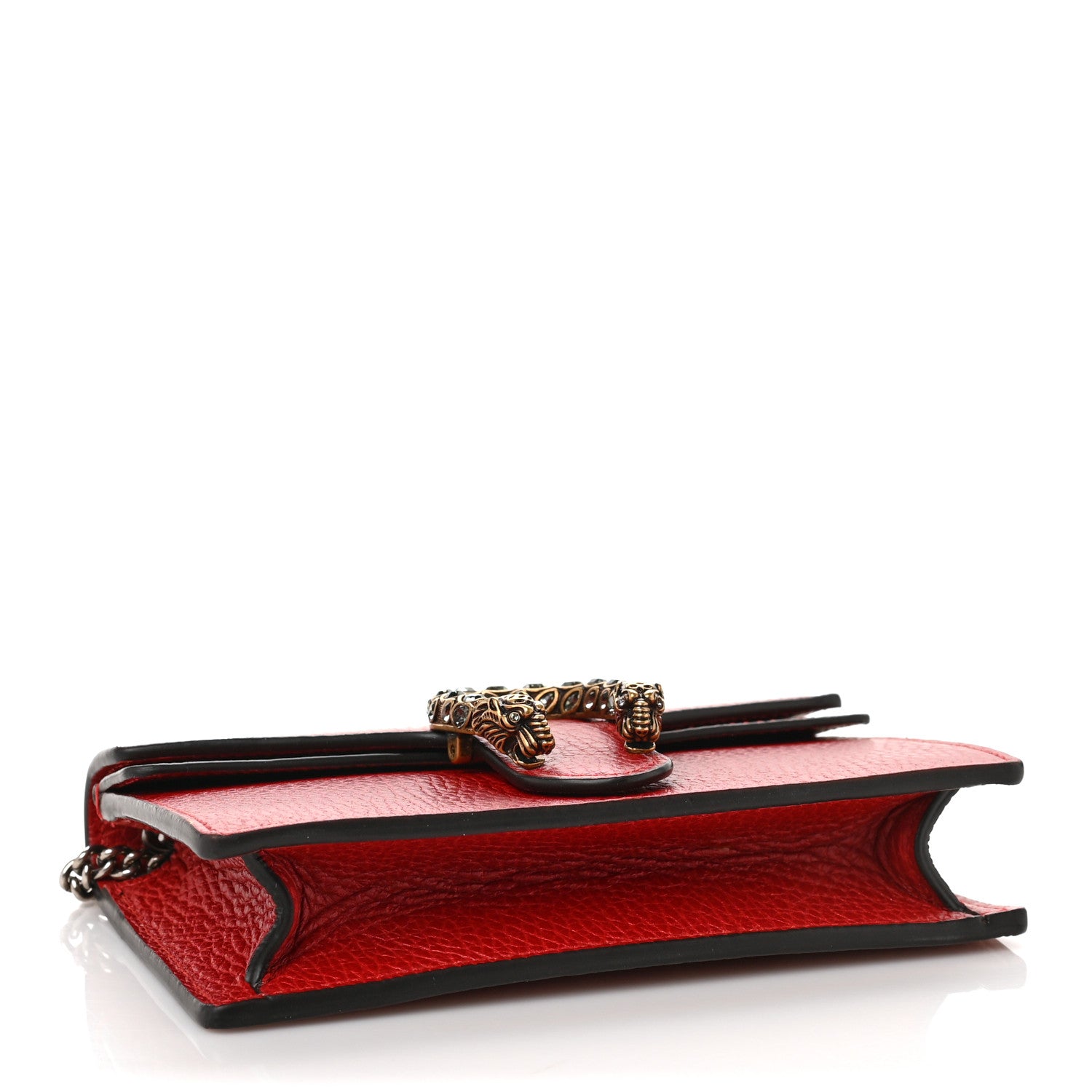 Gucci Calfskin Super Mini Dionysus Shoulder Bag Hibiscus Red 4 of 8