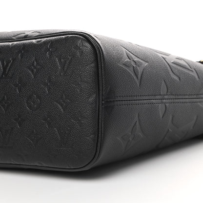 Louis Vuitton Empreinte Monogram Giant Neverfull MM Black 11 of 12