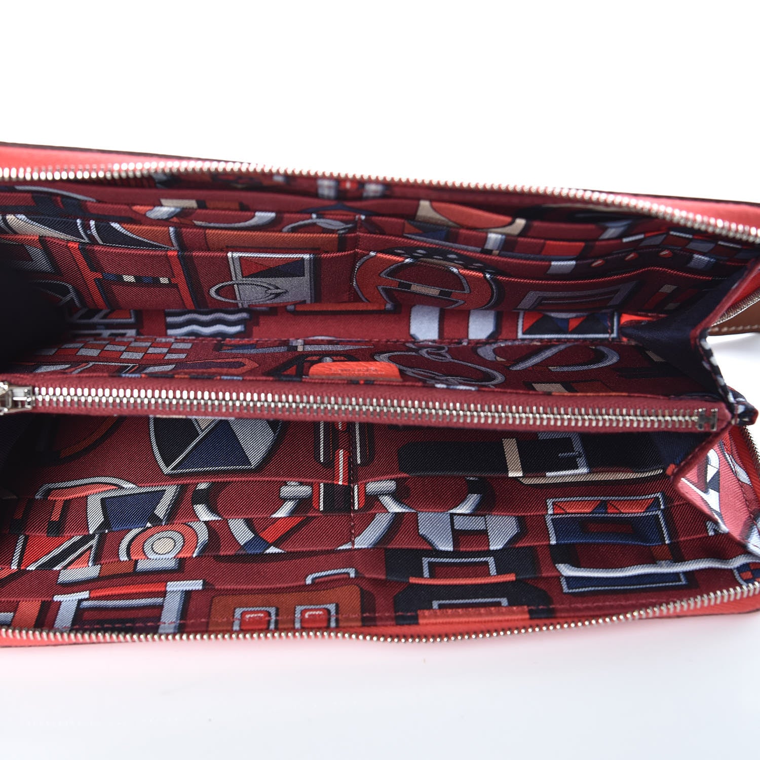 Hermes Epsom Silk'in Wallet Rose Jaipur 5 of 8